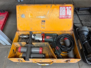 3x Professioneel elektrisch gereedschap in koffer, W.o. Metabo, Milwau
